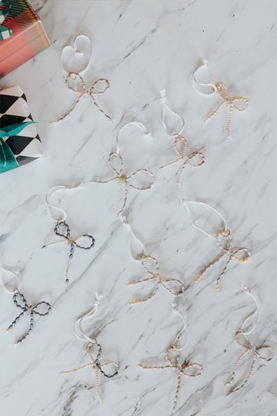 Bow Ornament - Freshwater Pearls