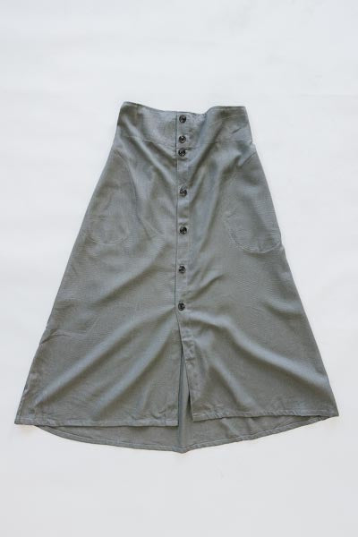 Brie Midi Skirt - Olive Grove