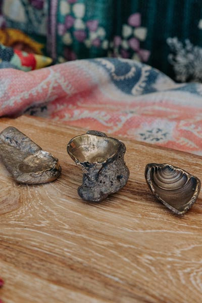 Bronze Shell Jewelry Dishes