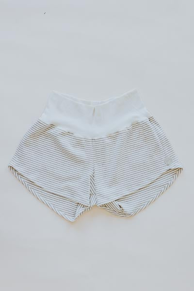 Pau Hana Shorts - Beige and Cream Stripe