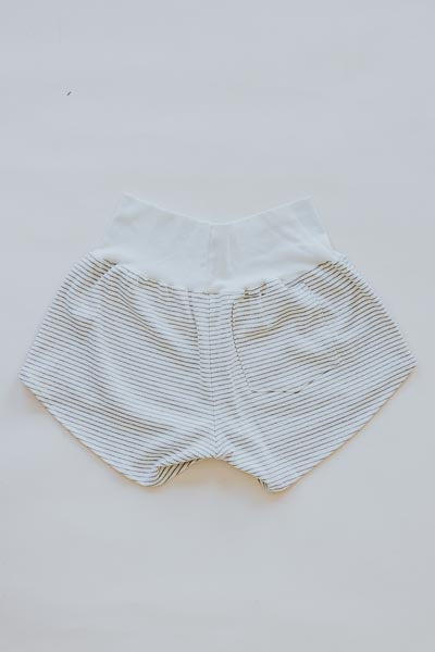 Pau Hana Shorts - Beige and Cream Stripe
