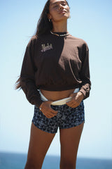 Cropped Longsleeve Tee - Island Map thumbnail
