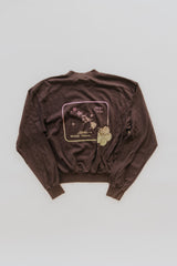 Cropped Longsleeve Tee - Island Map