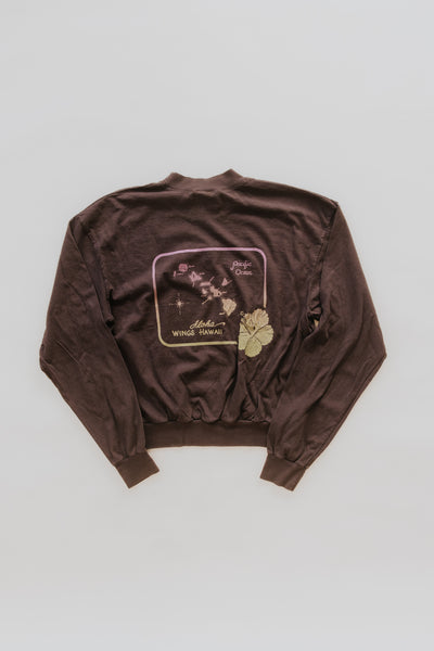 Cropped Longsleeve Tee - Island Map