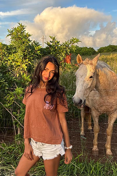 Organic Cotton Crop Tee - Vintage Map