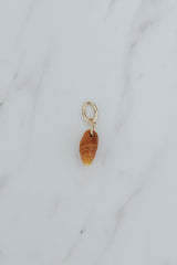 Wings Hawaii brown miter shell necklace charms in 14k gold-filled. Fine jewelry handmade in Maui. Authentic Hawaiian seashells for beach-chic charm necklaces.  thumbnail