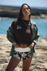 Cropped Longsleeve Tee - Island Map thumbnail