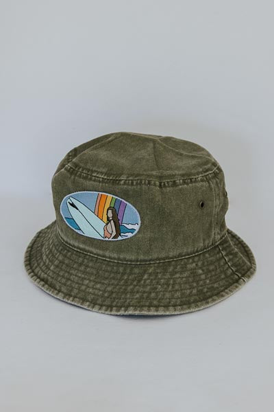 Bucket Hat - Classic Rainbow Surfer