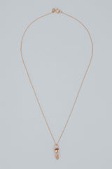 Bullet Charm Necklace -  Imperial Topaz 14k thumbnail