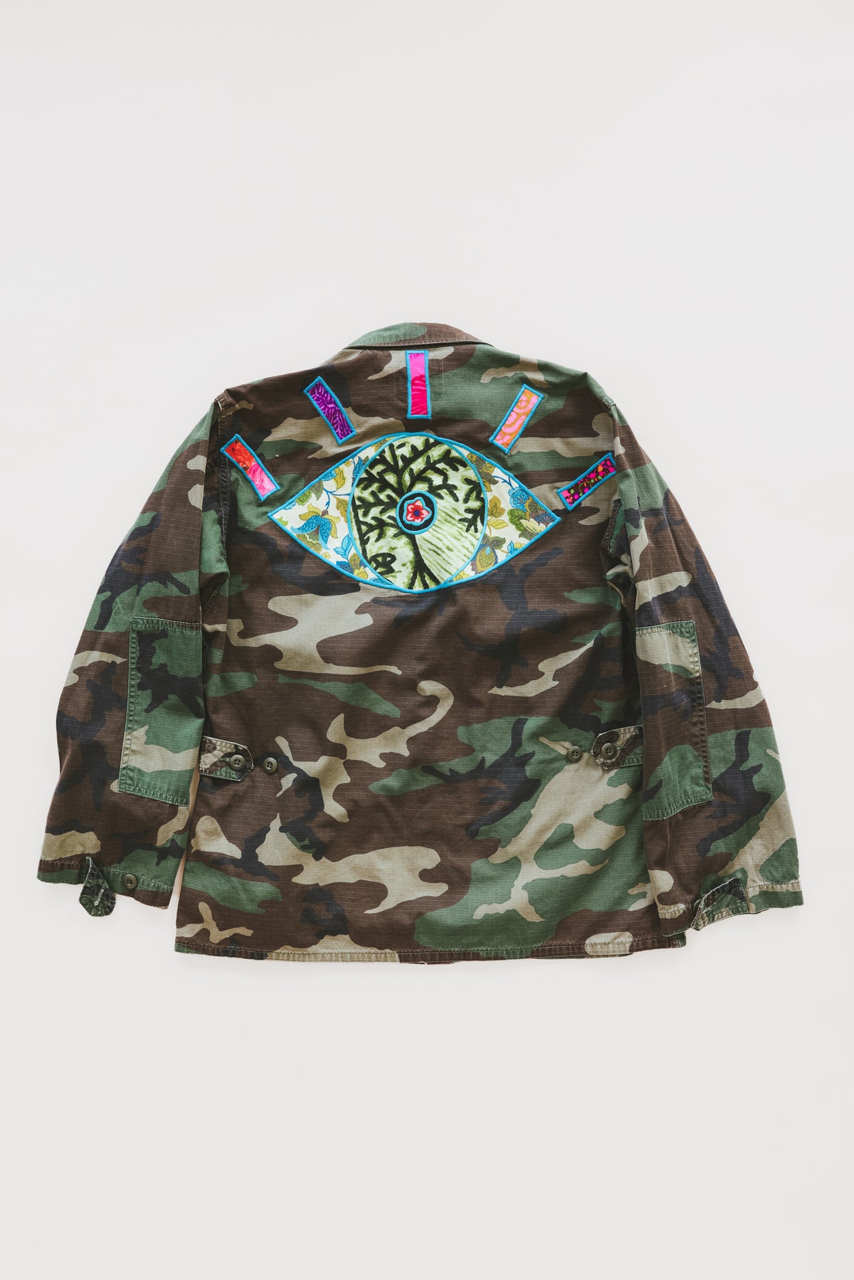 Vintage Army Camo Jacket - Evil Eye