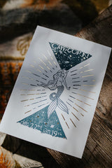 Wings Hawaii zodiac letterpress prints - Capricorn thumbnail