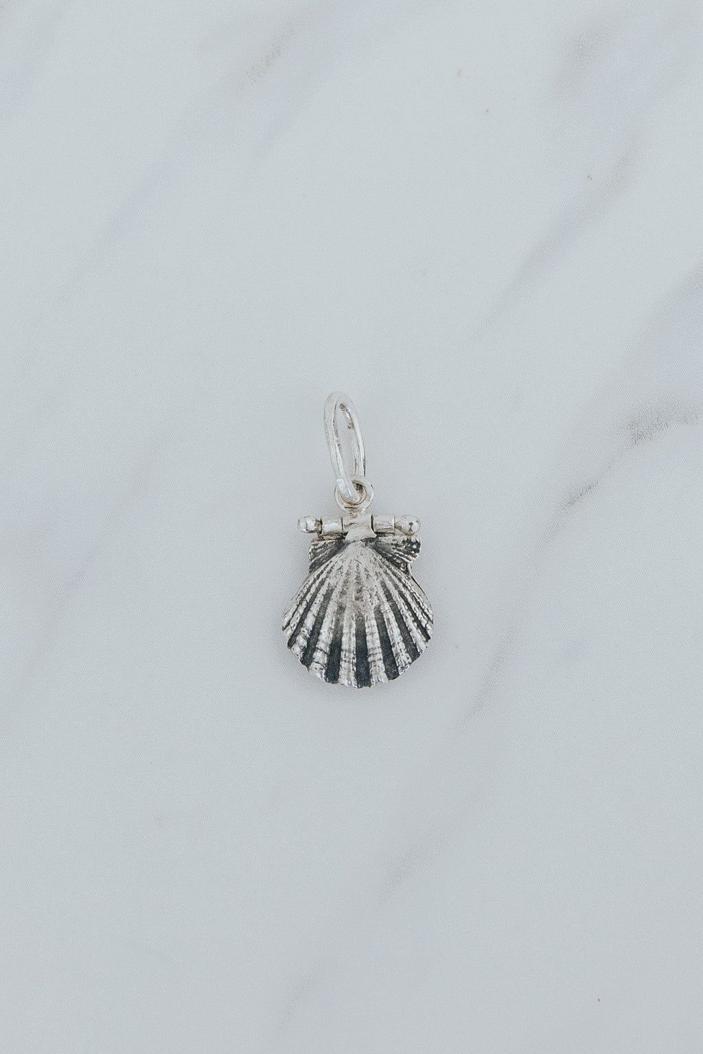 Necklace Charm - Forever Whole Sunrise Shell Hinged