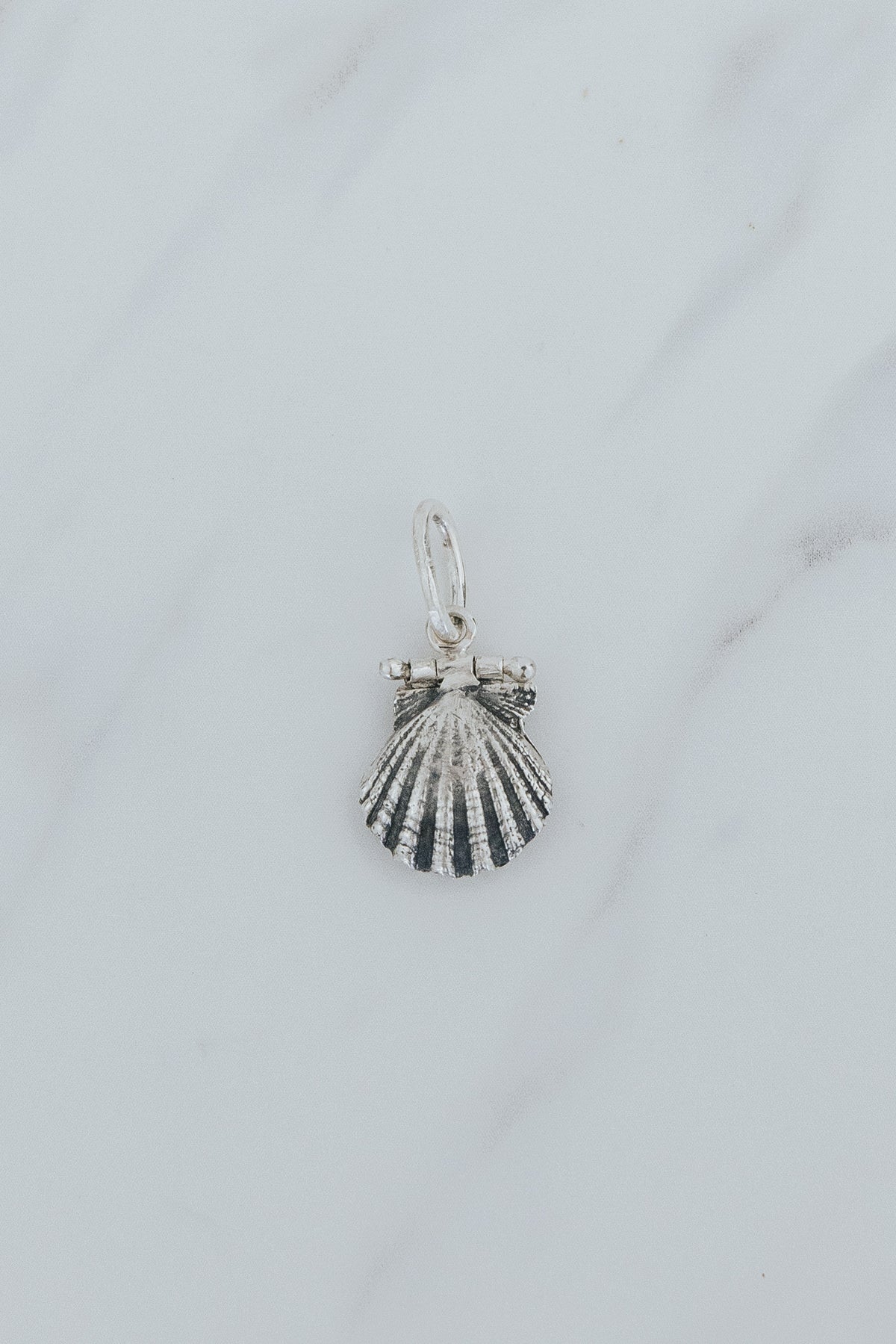 Necklace Charm - Forever Whole Sunrise Shell Hinged