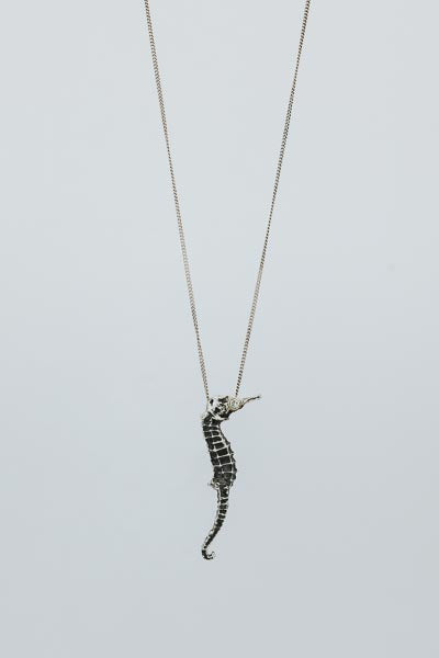 Seahorse Diamond Eye Necklace