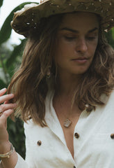 Celestial Faden Quartz Necklace | 14k