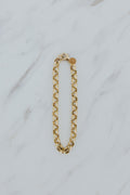 Wings Hawaii Luxe Link chain bracelet in 14k gold-filled. Fine jewelry handcrafted in Maui. Add clasp-on charms to customize a modern, luxury charm bracelet. 