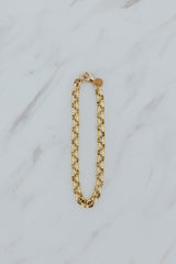 Wings Hawaii Luxe Link chain bracelet in 14k gold-filled. Fine jewelry handcrafted in Maui. Add clasp-on charms to customize a modern, luxury charm bracelet. 