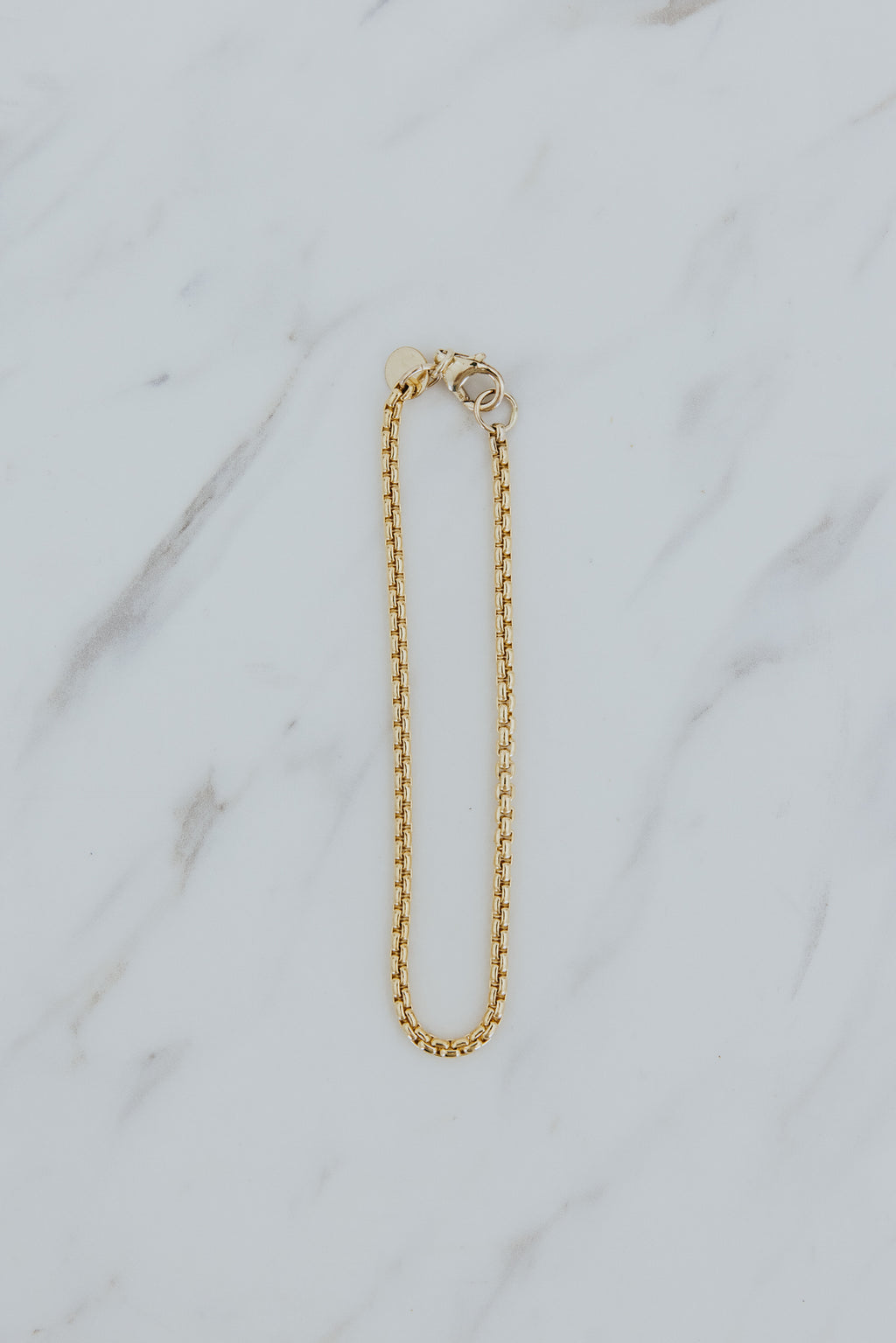 Wings Hawaii Venetian Box Chain Bracelet in 14k gold-filled. Fine jewelry handmade in Maui. Wear solo, layered, or add charms to customize and personalize. Modern luxury charm bracelets made in Hawaii. 