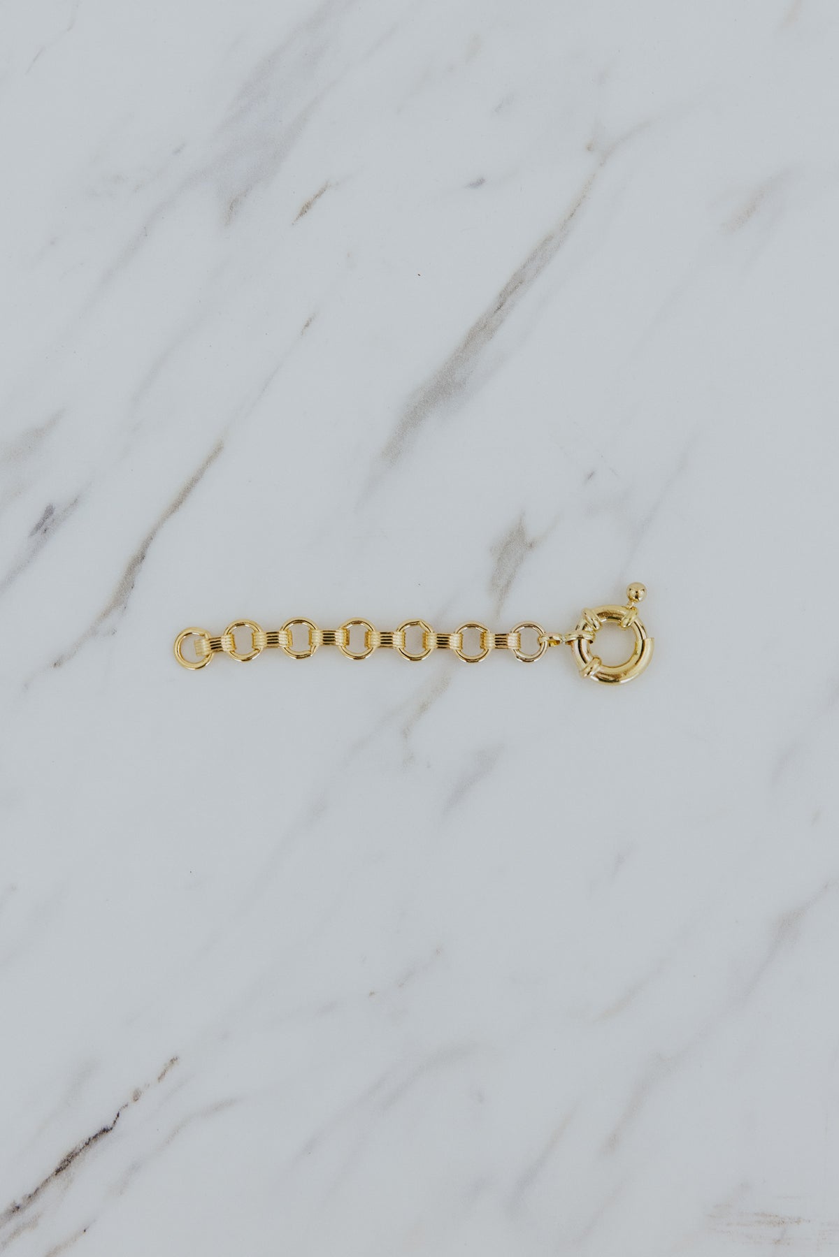 Wings Hawaii Chain Reaction necklace extender piece in 14k gold-filled. Charm necklace accessory for customizing jewelry. Fine jewelry handcrafted in Maui. 