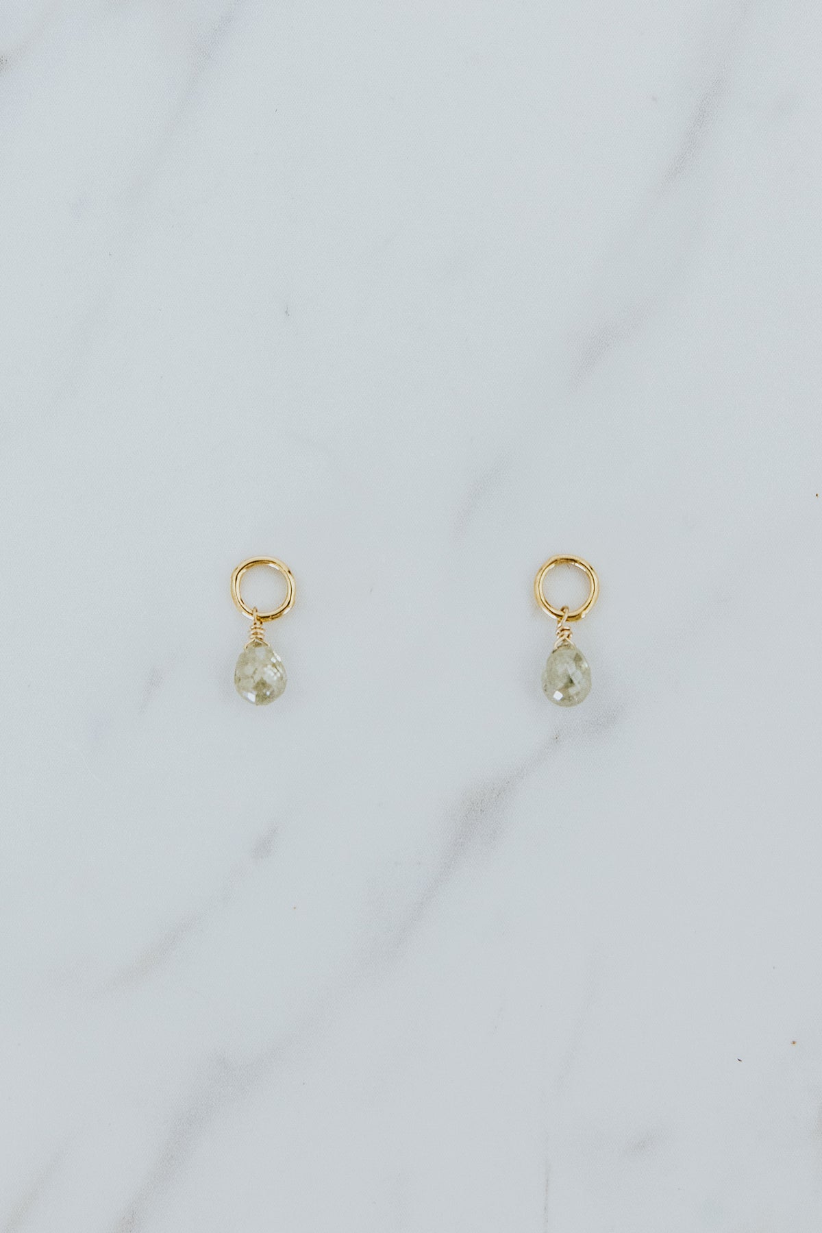 Gemstone Earring Charms - Diamond