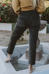 Retro Pocket Pants - Charcoal Corduroy thumbnail