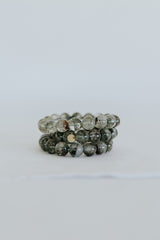 Stretchy Beaded Bracelet Large - Chlorite Quartz thumbnail