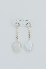 Wings Hawaii chain reaction pearl drop earrings thumbnail