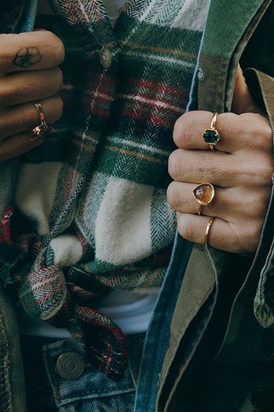 Dew Drop Ring - Citrine