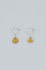 Charm Hoops - Citrine thumbnail