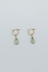 Wings Hawaii Charm Hoops - Green Sunstone thumbnail