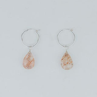 Charm Hoops - Sunstone