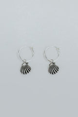 Forever Sunrise Shell Charm Hoops thumbnail