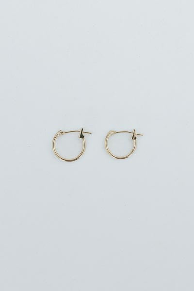wings hawaii sleeper hoop earrings in 14k yellow gold 