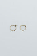 wings hawaii sleeper hoop earrings in 14k yellow gold 