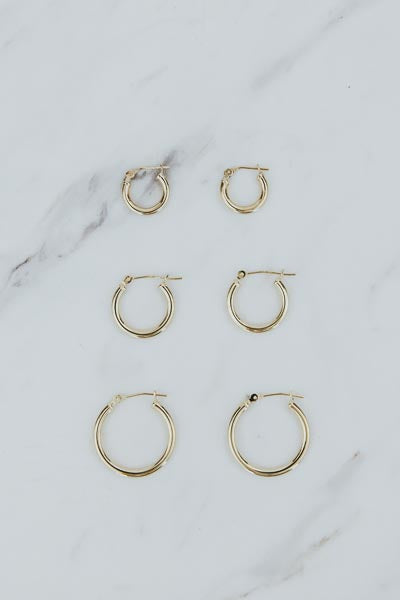 Classic Gold Hoop Bases | 14k