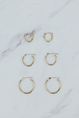 Classic Gold Hoop Bases | 14k thumbnail