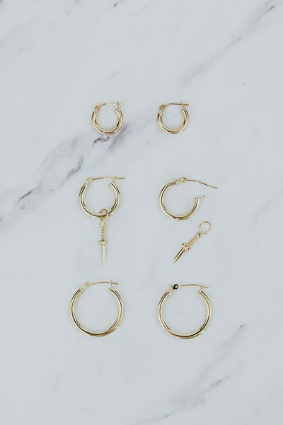 Classic Gold Hoop Bases | 14k