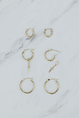Classic Gold Hoop Bases | 14k thumbnail