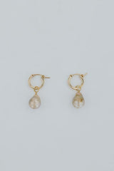 Charm Hoops - Baroque Pink Pearl thumbnail