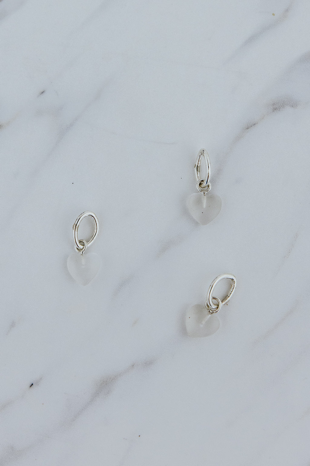 Vintage Quartz Heart Charm