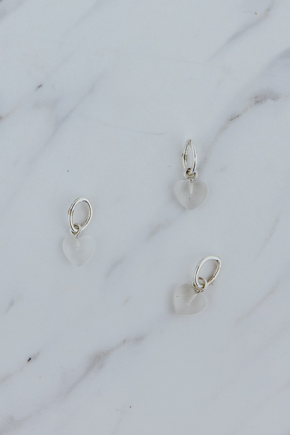 Vintage Quartz Heart Charm