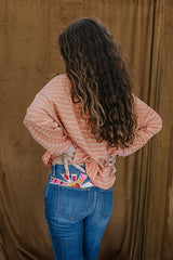 Boxy Long Sleeve - Clay Stripe thumbnail