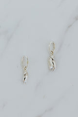 Wings Hawaii Crab Claw necklace charms in sterling silver. Large or small slide-on charms. Fine jewelry handcrafted in Maui. Charm Bar collection, modern charm necklaces made in Hawaii