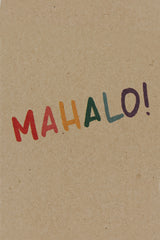 Wings Hawaii greeting card - Mahalo! 