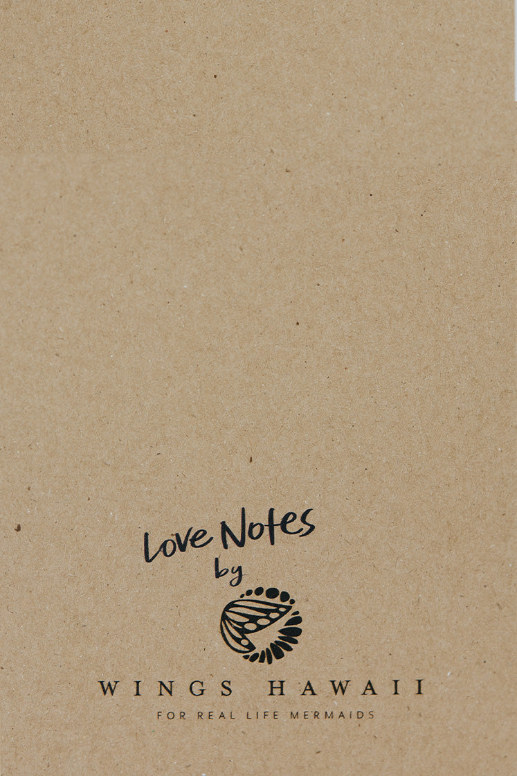 Wings Hawaii greeting card - back