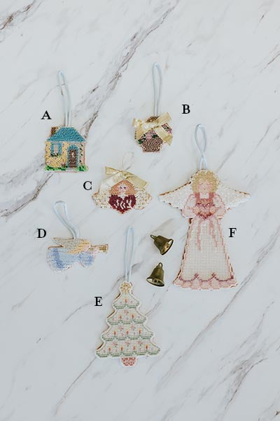 Wings Hawaii Vintage Revival cross-stitch holiday ornaments 