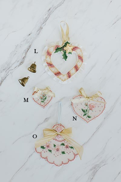 Wings Hawaii Vintage Revival cross-stitch holiday ornaments 