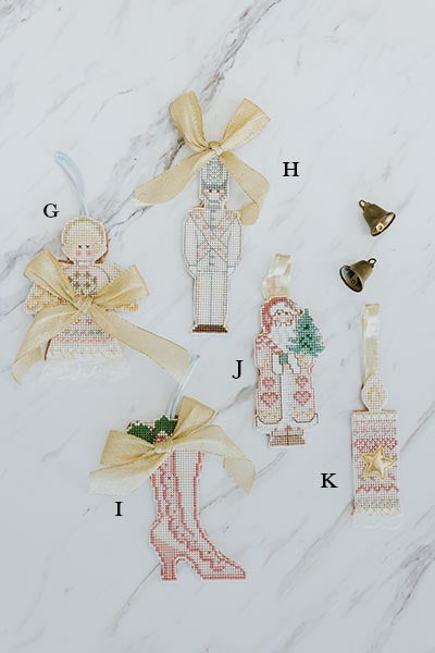 Wings Hawaii Vintage Revival cross-stitch holiday ornaments 