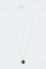 Gold Gemstone Necklace Labradorite thumbnail