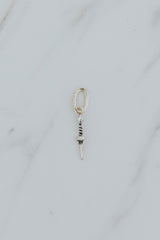 Wings Hawaii dagger knife necklace charm in sterling silver. Fine jewelry handcrafted in Maui. Charm Bar collection, modern charm necklaces made in Hawaii thumbnail